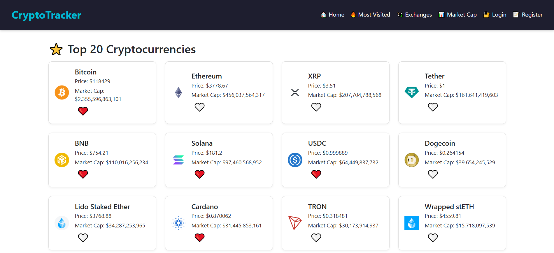 Crypto Tracker